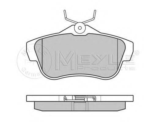 MEYLE 0252457816 Комплект тормозных колодок, дисковый тормоз