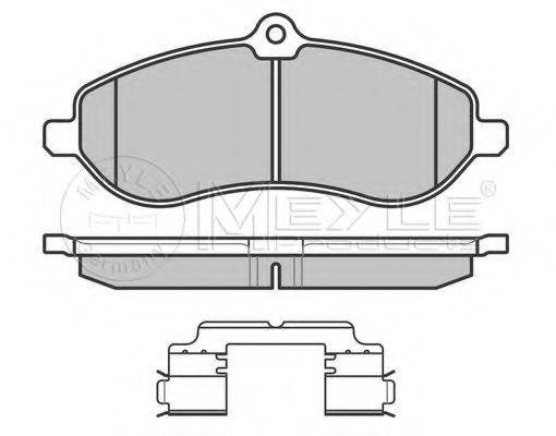 MEYLE 0252459518W Комплект тормозных колодок, дисковый тормоз