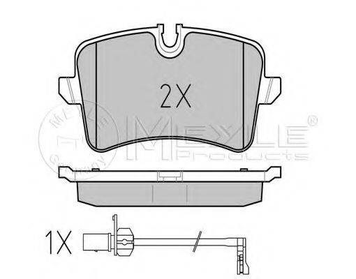 MEYLE 0252460617W Комплект тормозных колодок, дисковый тормоз