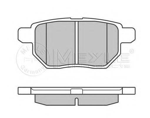 MEYLE 0252461015W Комплект тормозных колодок, дисковый тормоз