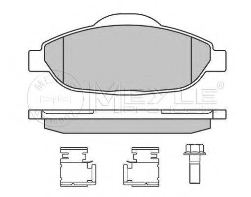 MEYLE 0252466017 Комплект тормозных колодок, дисковый тормоз