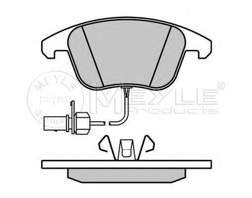 MEYLE 0252470520W Комплект тормозных колодок, дисковый тормоз