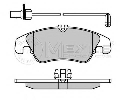 MEYLE 0252474319PD Комплект тормозных колодок, дисковый тормоз