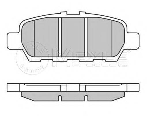 MEYLE 0252487113W Комплект тормозных колодок, дисковый тормоз