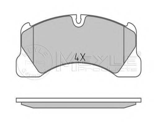 MEYLE 0252500717PD Комплект тормозных колодок, дисковый тормоз