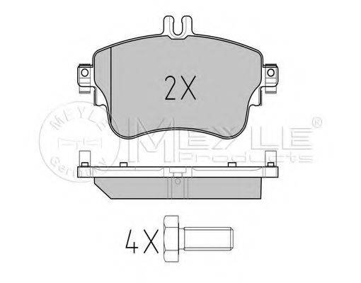 MEYLE 0252532619 Комплект тормозных колодок, дисковый тормоз