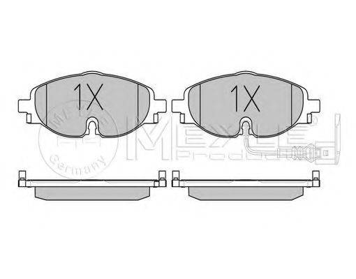 MEYLE 0252568320 Комплект тормозных колодок, дисковый тормоз
