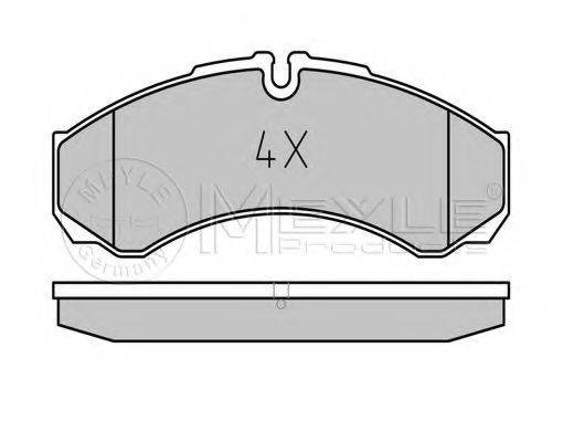 MEYLE 0252912120 Комплект тормозных колодок, дисковый тормоз