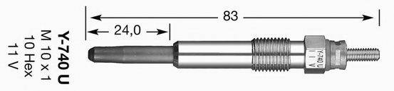 NGK 4818 Свеча накаливания