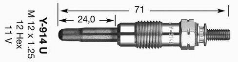 NGK 2643 Свеча накаливания