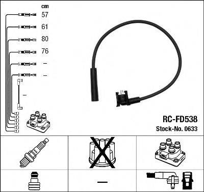 NGK 0633 Комплект проводов зажигания