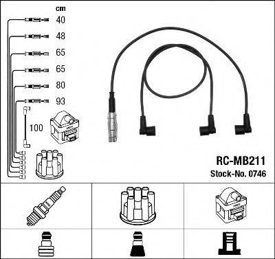 NGK 0746 Комплект проводов зажигания