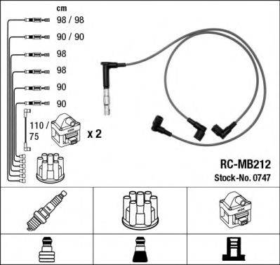 NGK 0747 Комплект проводов зажигания