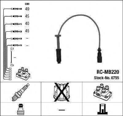 NGK 0755 Комплект проводов зажигания