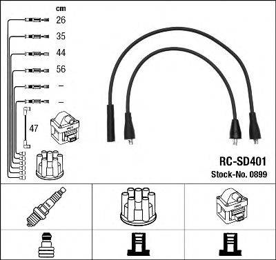 NGK 0899 Комплект проводов зажигания