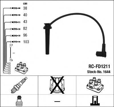 NGK 1644 Комплект проводов зажигания