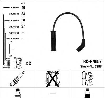 NGK 7198 Комплект проводов зажигания