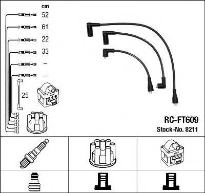 NGK 8211 Комплект проводов зажигания