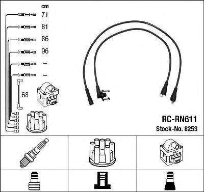 NGK 8253 Комплект проводов зажигания