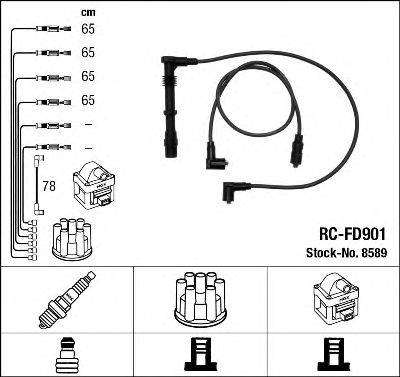 NGK 8589 Комплект проводов зажигания