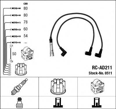 NGK 0511 Комплект проводов зажигания