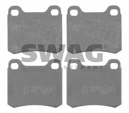 SWAG 10916156 Комплект тормозных колодок, дисковый тормоз