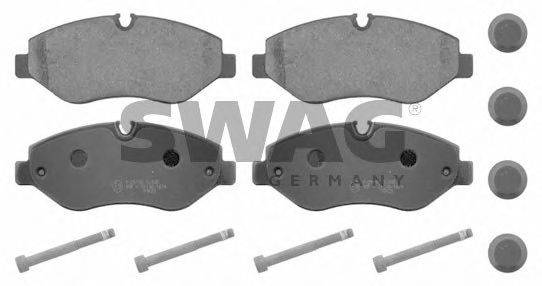 SWAG 10916710 Комплект тормозных колодок, дисковый тормоз