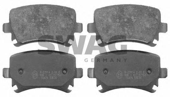 SWAG 30916476 Комплект тормозных колодок, дисковый тормоз