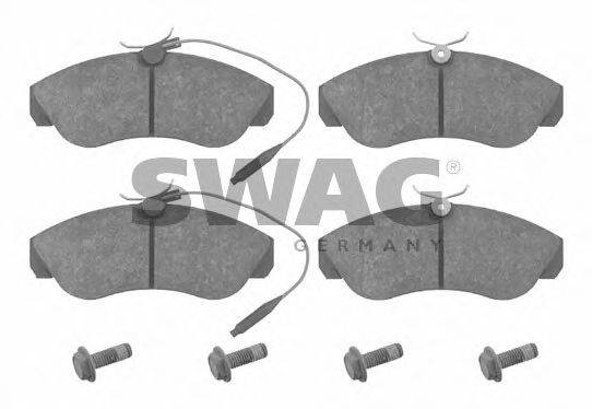 SWAG 62916069 Комплект тормозных колодок, дисковый тормоз