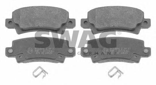 SWAG 81916577 Комплект тормозных колодок, дисковый тормоз