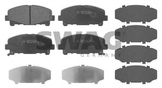 SWAG 85916792 Комплект тормозных колодок, дисковый тормоз