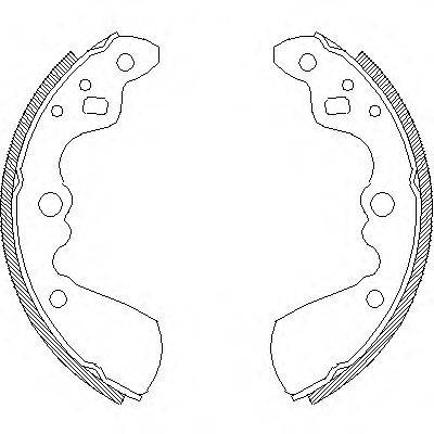 ROADHOUSE 401900 Комплект тормозных колодок