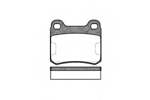 ROADHOUSE 215710 Комплект тормозных колодок, дисковый тормоз