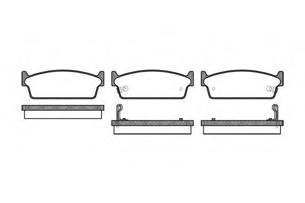 ROADHOUSE 222702 Комплект тормозных колодок, дисковый тормоз