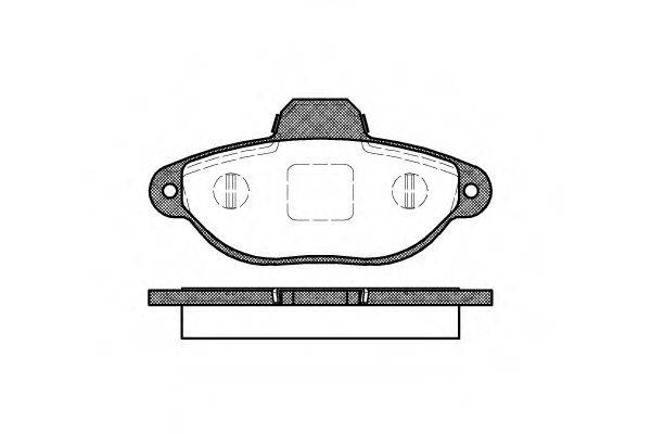 ROADHOUSE 241420 Комплект тормозных колодок, дисковый тормоз