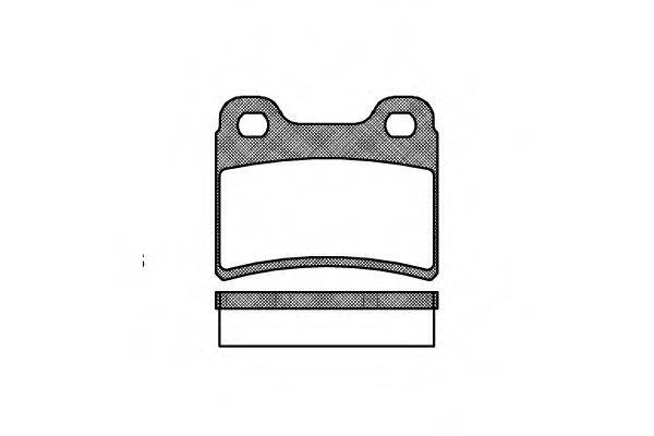 ROADHOUSE 241700 Комплект тормозных колодок, дисковый тормоз