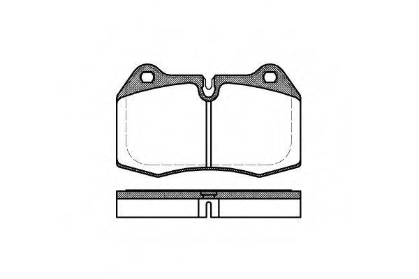 ROADHOUSE 244100 Комплект тормозных колодок, дисковый тормоз