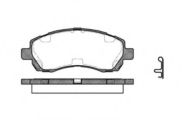 ROADHOUSE 264702 Комплект тормозных колодок, дисковый тормоз