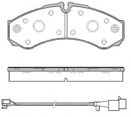 ROADHOUSE 265152 Комплект тормозных колодок, дисковый тормоз