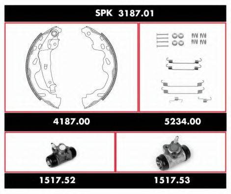 ROADHOUSE SPK318701 Комплект тормозов, барабанный тормозной механизм