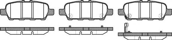 ROADHOUSE 287631 Комплект тормозных колодок, дисковый тормоз