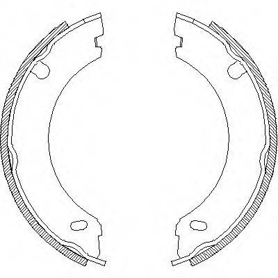 ROADHOUSE 469600 Комплект тормозных колодок, стояночная тормозная система
