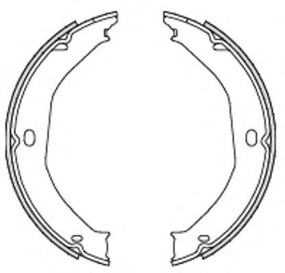 ROADHOUSE 469800 Комплект тормозных колодок, стояночная тормозная система