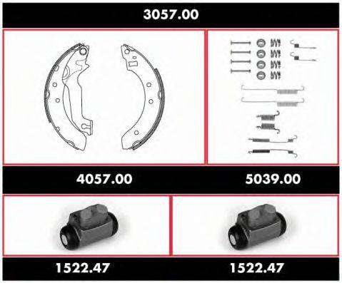 ROADHOUSE 305700 Комплект тормозов, барабанный тормозной механизм