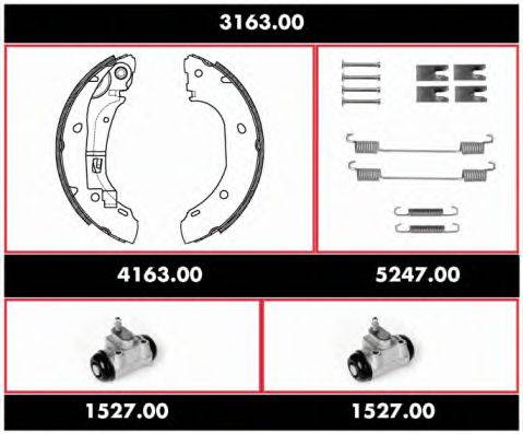 ROADHOUSE 316300 Комплект тормозов, барабанный тормозной механизм