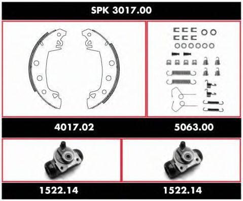 ROADHOUSE SPK301700 Комплект тормозов, барабанный тормозной механизм