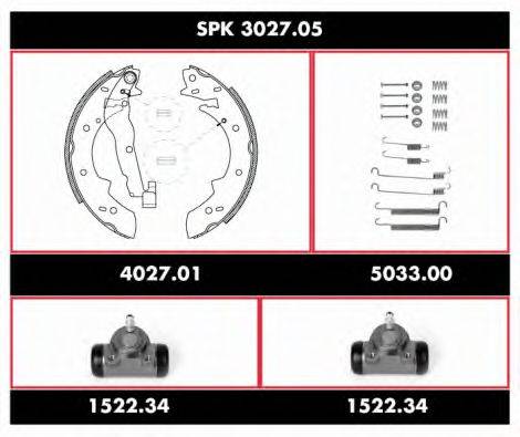 ROADHOUSE SPK302705 Комплект тормозов, барабанный тормозной механизм