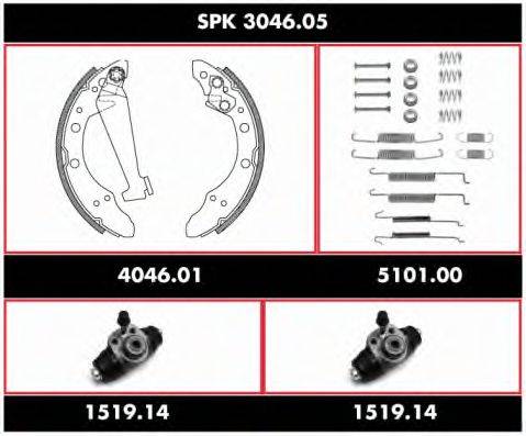 ROADHOUSE SPK304605 Комплект тормозов, барабанный тормозной механизм