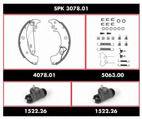 ROADHOUSE SPK307801 Комплект тормозов, барабанный тормозной механизм