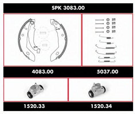 ROADHOUSE SPK308300 Комплект тормозов, барабанный тормозной механизм